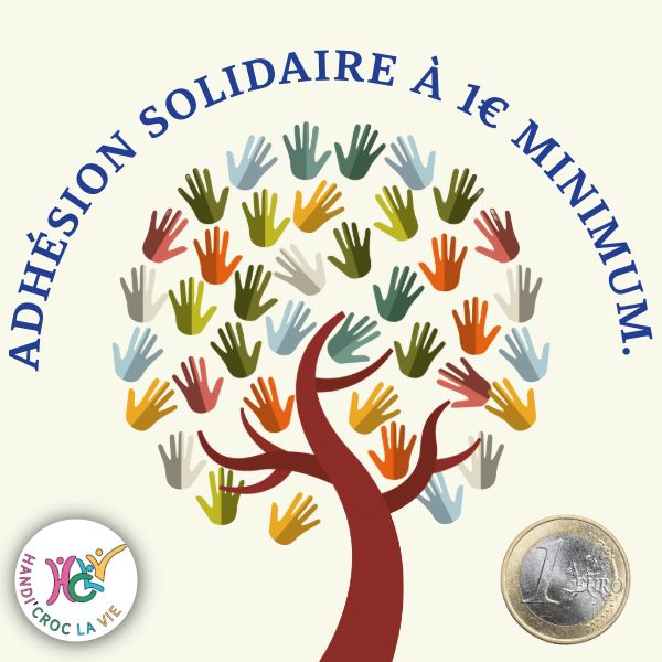 Adhésion solidaire à 1€ minimum, j'adhère