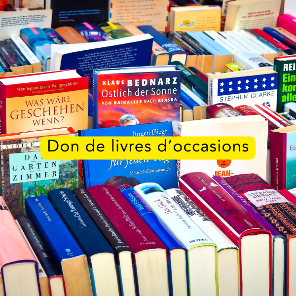 Don de livres d'occasions
