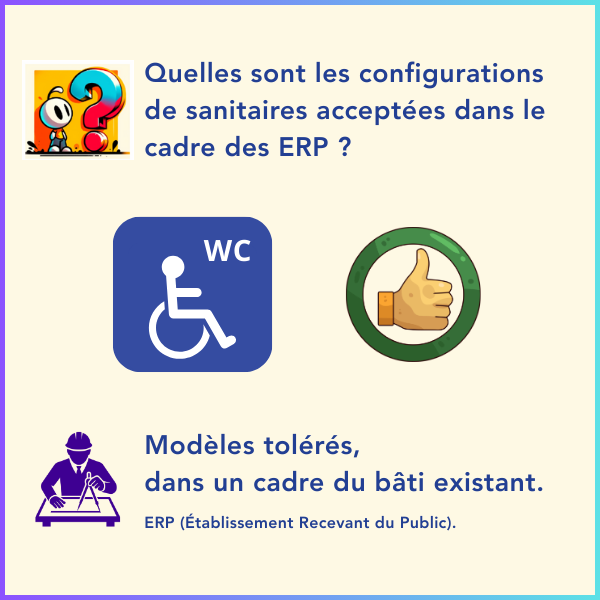 Modèles d'aménagement WC PMR