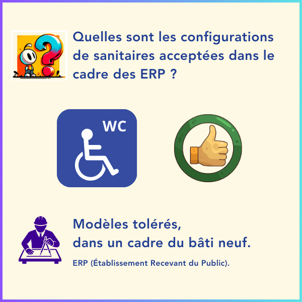 Modèle WC PMR Bâti Neuf